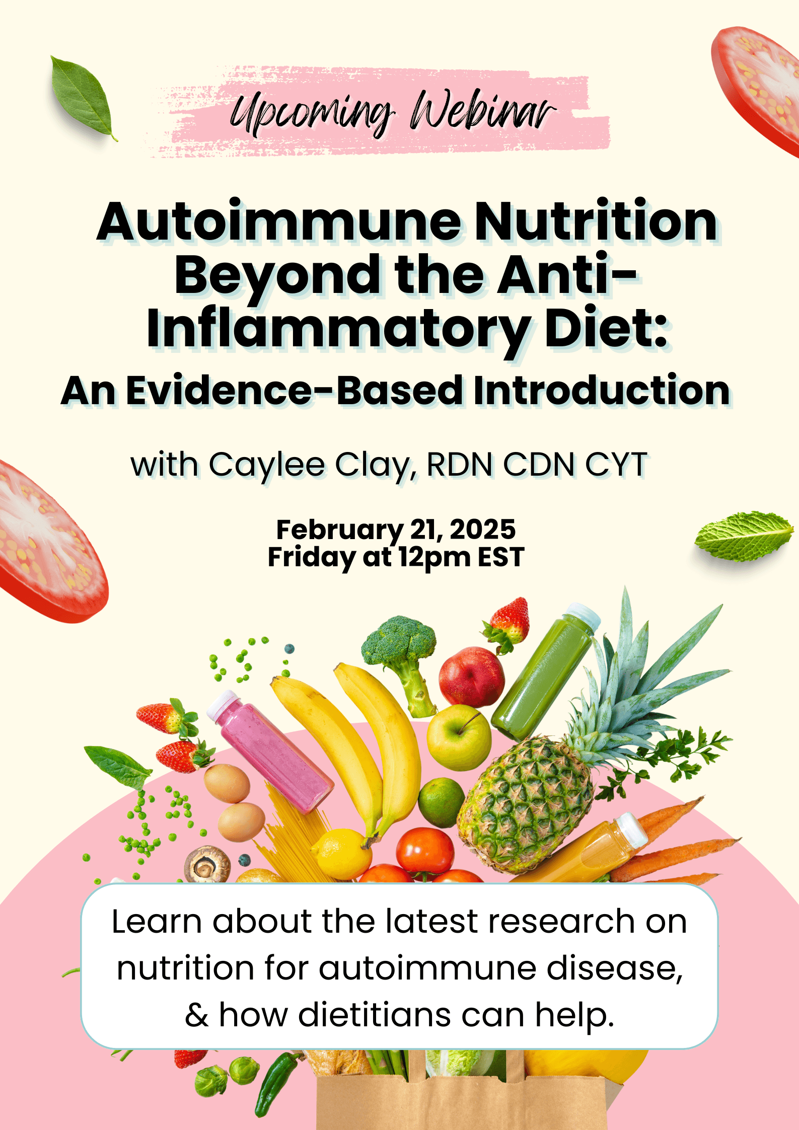 flyer about the webinar with date, time, etc. - all info on the flyer is also on the webpage